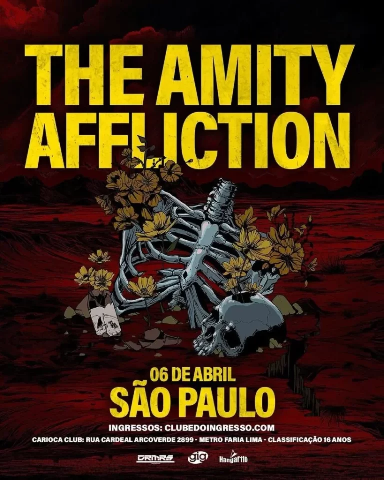 Após oito anos, Amity Affliction faz show no Carioca Club, em São Paulo