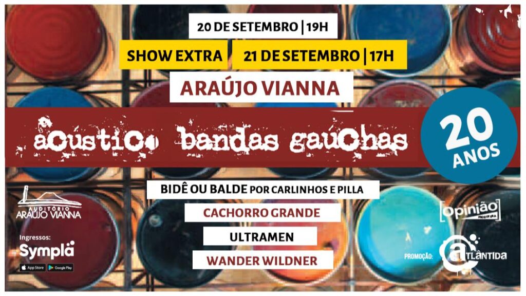 O Reencontro com o Acústico MTV Bandas Gaúchas: as 4 bandas, 20 anos depois