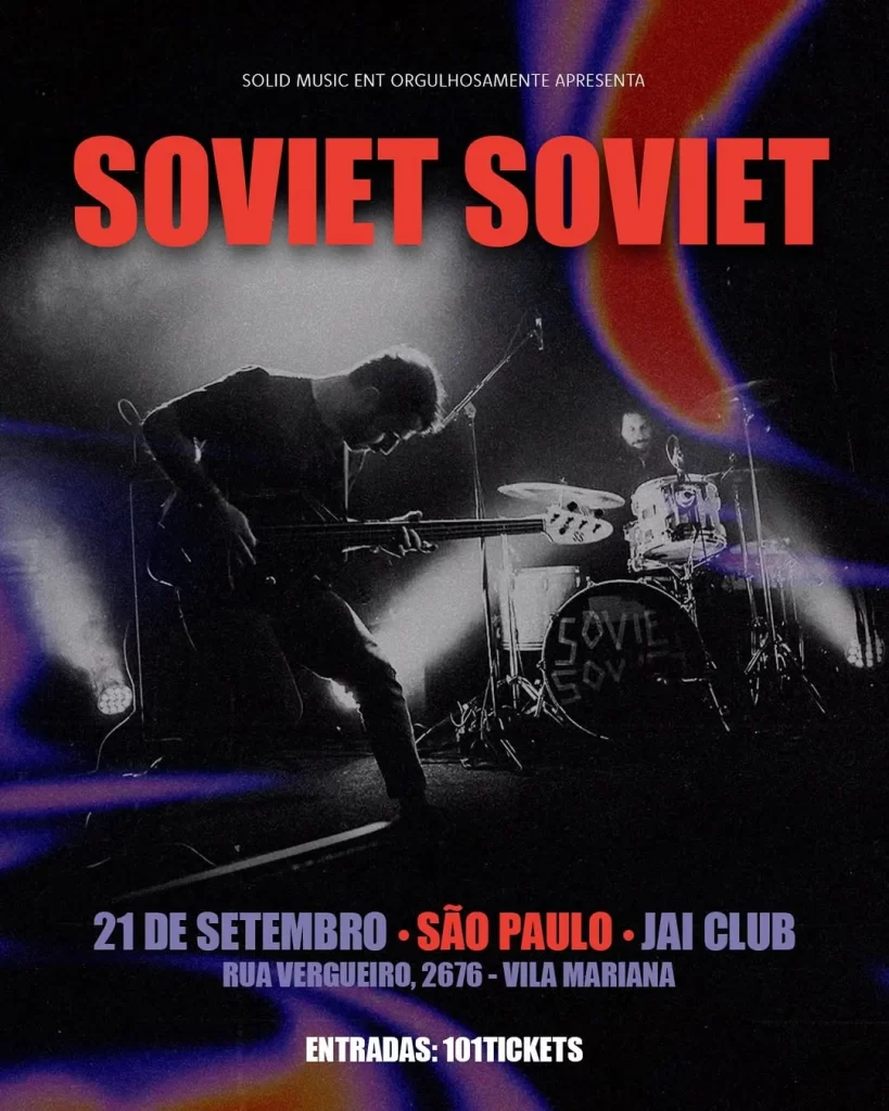 Soviet Soviet Faz Show Único Em São Paulo Com Repertório Dos Discos Fate E Endless 3 Soviet Soviet faz show único em São Paulo com repertório dos discos Fate e Endless 2