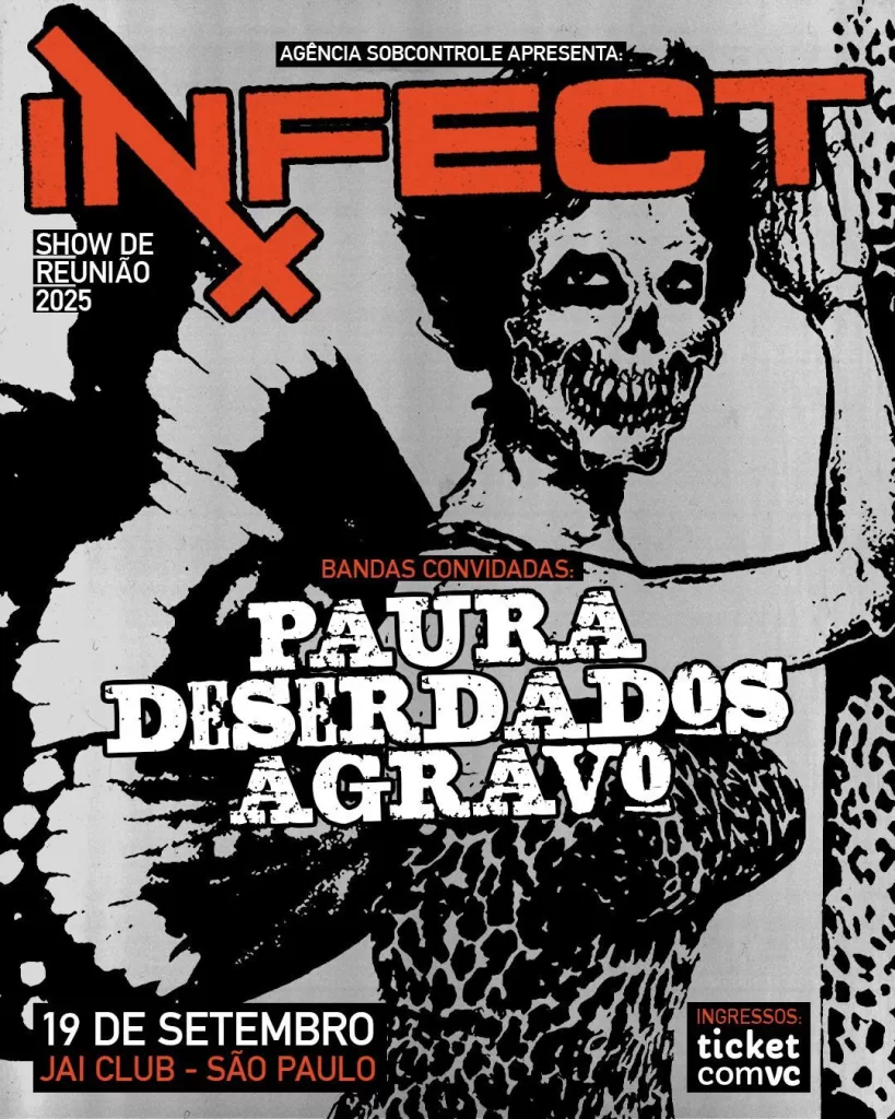 Infect, banda histórica do hardcore/punk, anuncia show de reunião em São Paulo 2