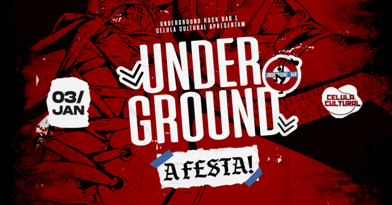 Festa revive o espírito do Underground Rock Bar na Célula na noite de 3 de janeiro