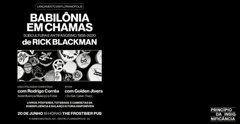 Florianópolis recebe lançamento do livro “Babilônia em Chamas” com música e debate antifascista