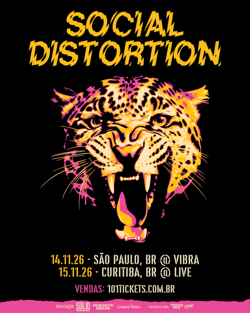 Finalmente: Social Distortion anuncia dois shows no Brasil em novembro 2