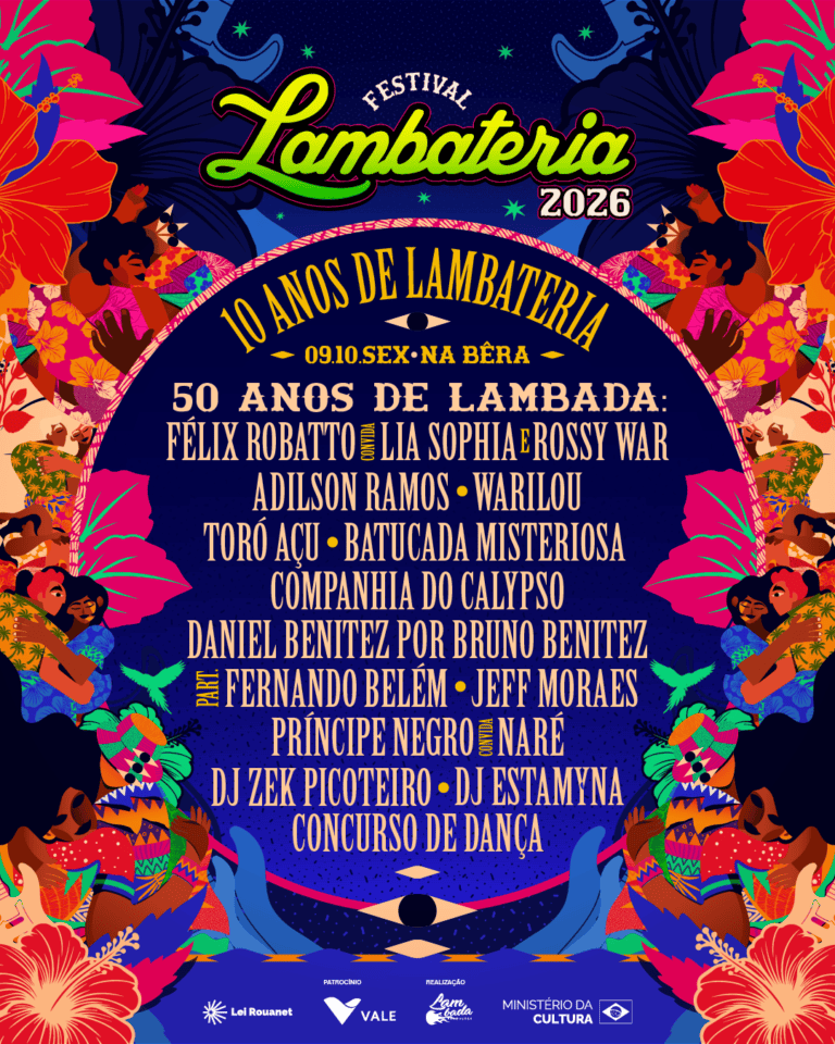 Festival Lambateria 2026 comemora 10 anos da festa e 50 anos de Lambada!