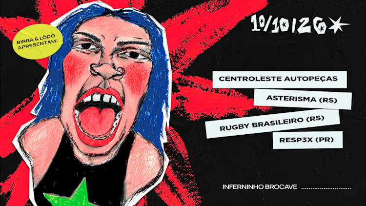 Centroleste Autopeças, Asterisma (RS), Rugby Brasileiro (RS) e Resp3x (PR) tocam no Bro Cave dia 10 de outubro 2
