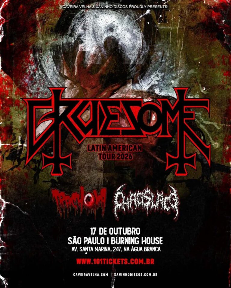 GRUESOME FAZ ESTRÉIA EM SÃO PAULO, NESTE SÁBADO, PARA ALEGRIA DOS FÃS DO DEATH (METAL)